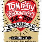 Tom Petty & The Heartbreakers + ZZ Top in Houston Texas on 09.24.2010 gig poster