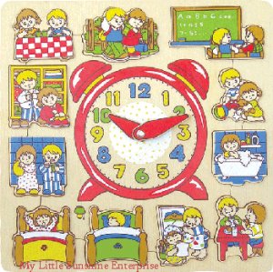 Wooden Puzzle : My Clock