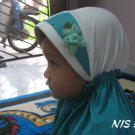Tudung Kanak-kanak : Putih Hijau
