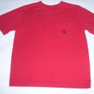 Boys 6 RALPH LAUREN POLO Red Pocket T-Shirt Pony Logo
