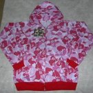Pink bape hoodie