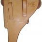 German WW2 Hard-Shell P08 P-08 Luger Natural Leather Pistol Holster Reproduction
