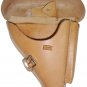 German WW2 Hard-Shell P08 Natural color Leather w/Take Down Tool Reproduction