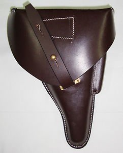 reproduction holster portuguese military leather