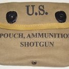 WWII U.S. Soldiers 12GA Shotgun Shell Ammo Canvas Pouch - Reproduction