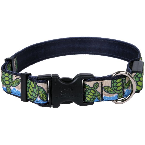 Medium Turtles on the Beach LED Dog Collar