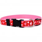 Large Red Hearts LED Dog Collar