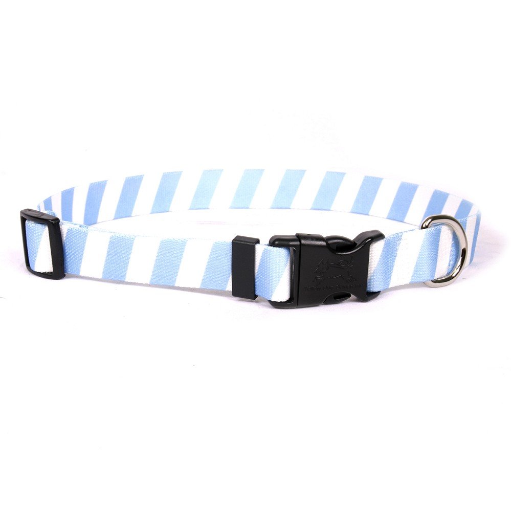 XSmall Team Spirit Blue and White Dog Collar