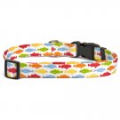 XXSmall idesign Rainbow Fish Dog Collar
