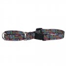 Small idesign Cool Type Martingale Dog Collar w/Clip