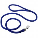 5 foot 3/8" Royal Blue Braided Rope Dog Training Leash