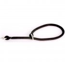 14" Black Braided Rope Dog Training Collar