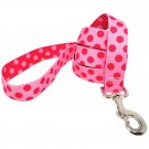 Small Pink & Magenta Polka Dog Leash
