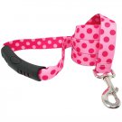 Medium Pink & Magenta Polka EZ Grip Dog Leash