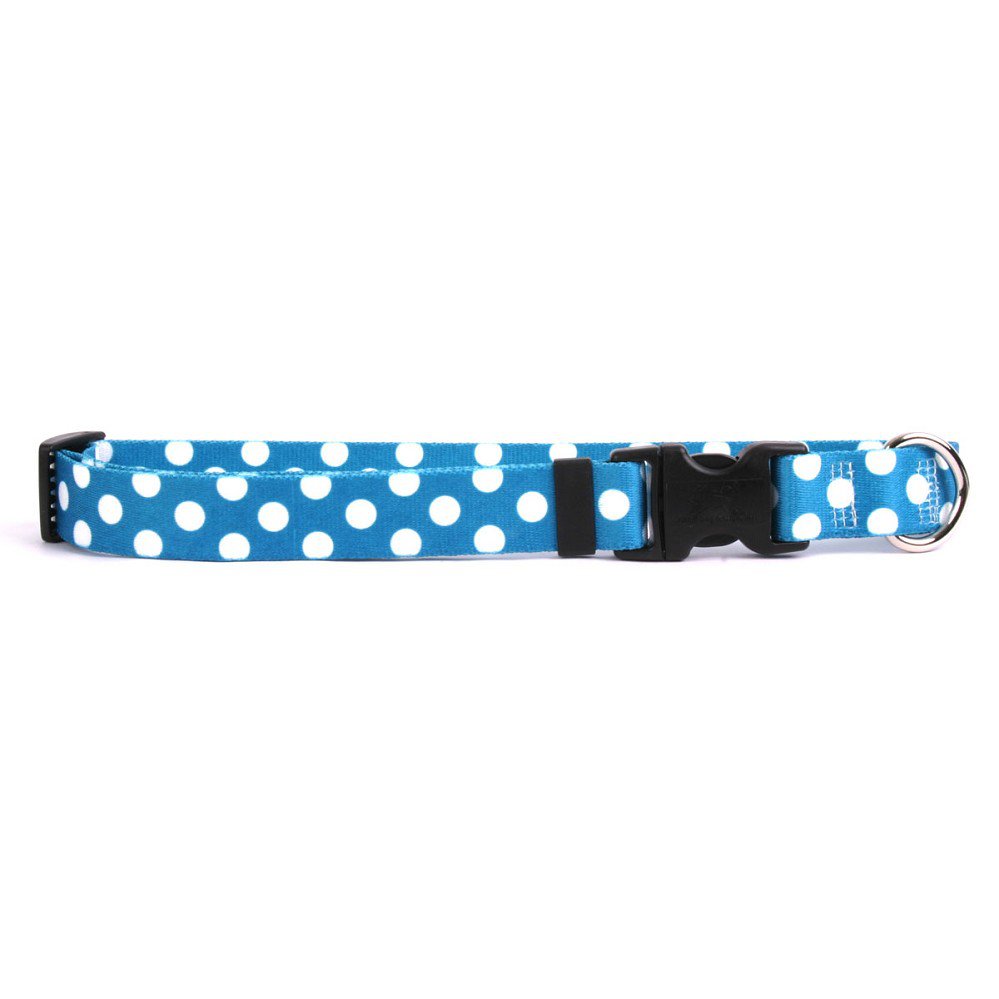 XSmall Blueberry Polka Dog Collar