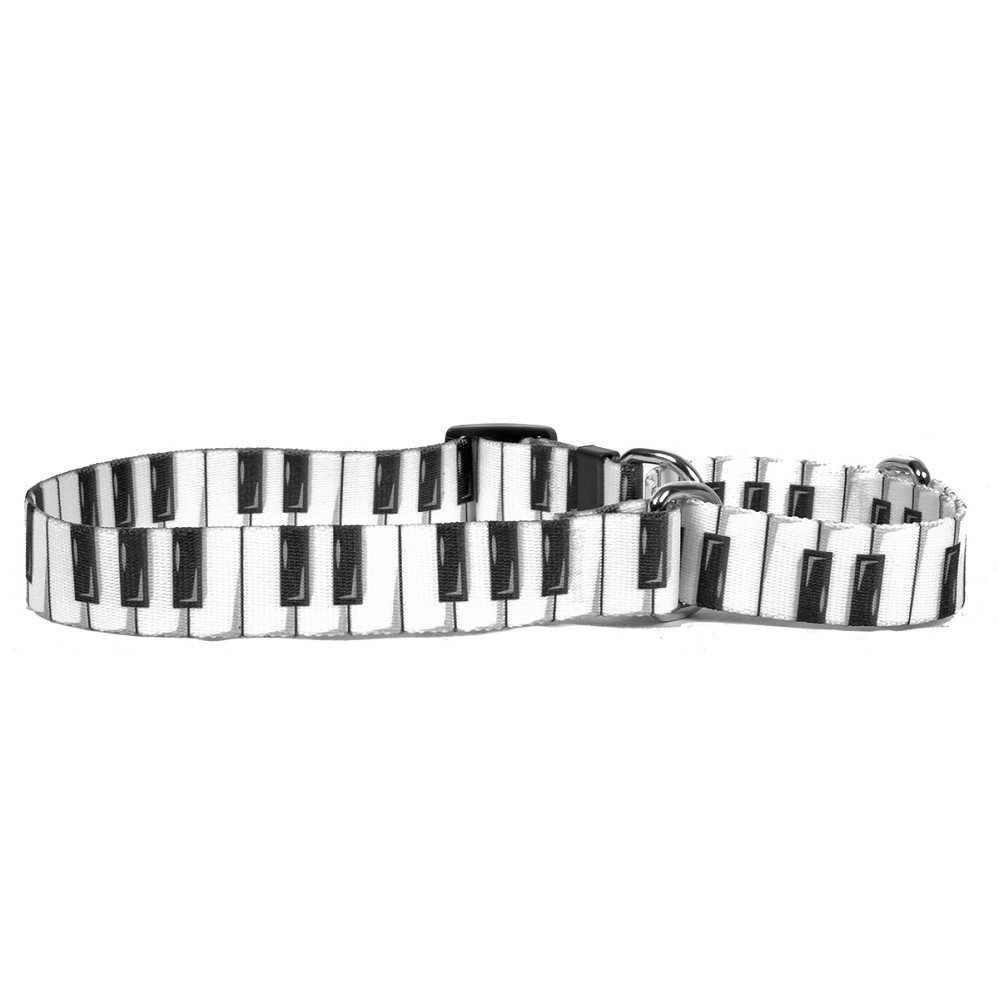 Medium Piano Keys Martingale Dog Collar