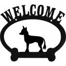 Chinese Crested Welcome Metal Sign