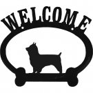 Yorkshire Terrier Welcome Metal Sign