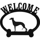 Whippet Welcome Metal Sign