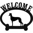 Greyhound Welcome Metal Sign