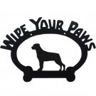 Rottweiler Wipe Your Paws Sign