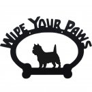 Cairn Terrier Wipe Your Paws Sign