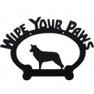 Border Collie Wipe Your Paws Sign