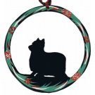 Yorkshire Terrier Christmas Ornament Black