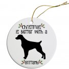 Brittany Ceramic Christmas Ornament
