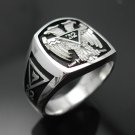 STERLING .925 Scottish Rite 32nd Degree Masonic Ring 005B