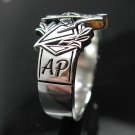 STERLING SILVER MASONIC RING MONOGRAMMED FREEMASON 002M