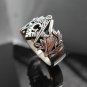 STERLING SILVER MASONIC RING MONOGRAMMED FREEMASON 002M