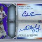2011 Bowman Sterling Dual Autographs Purple Refractors #EL Chris Elder/Michael Lorenzen