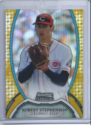 2011 Bowman Sterling Prospects Gold Refractors #41 Robert Stephenson # 01/50!