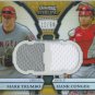 2011 Bowman Sterling Dual Relics Gold Refractors #TC Mark Trumbo/Hank Conger # 12/50