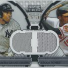 2011 Bowman Sterling Dual Relics #GJ Curtis Granderson/Adam Jones #175/196