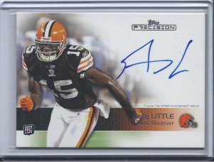 2011 Topps Precision #115 Greg Little On Card Autograph RC