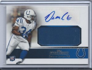 2011 Topps Precision Rookie Jumbo Relic Autographs #RAJRDC Delone Carter