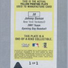 2007 Topps Opening Day Printing Plates Yellow #30 Johnny Damon