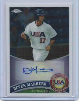 2011 Topps Chrome USA Baseball Autographs #USABB13 Deven Marrero