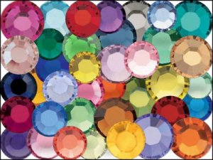 MIXED COLORS Swarovski Crystal 2028 2058 Flatback Rhinestones 144 piece 4mm 16ss