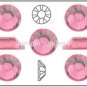 ROSE Pink Swarovski Crystal Flatback NEW 2058 Rhinestones 144 pieces 3mm 12ss
