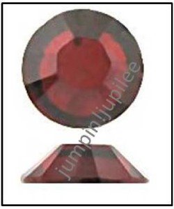 SIAM Dark Red Swarovski Flatback 2028 Crystal Rhinestones 144 pieces 2mm 7ss