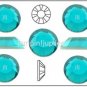 BLUE ZIRCON Swarovski Crystal Flatback 2028 Rhinestones 144 pieces 2mm 7ss