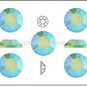 PERIDOT AB Green Swarovski Crystal Flatback Rhinestones 12 pieces 5mm 20ss