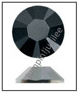 JET HEMATITE Swarovski NEW 2058 Crystal Flatback Rhinestones 144 piece 4mm 16ss