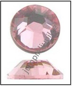 LIGHT ROSE Pink Swarovski Flatback 2028 Crystal Rhinestones 12 pieces 5mm 20ss