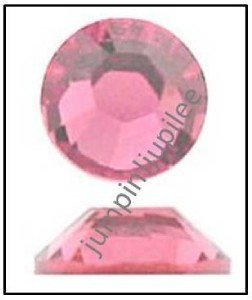 ROSE PINK Swarovski Crystal Flatback 2028 Rhinestones 144 pieces 2.5mm 9ss