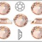 LIGHT PEACH Swarovski Flatback 2028 Crystal Rhinestones 72 pieces 5mm 20ss