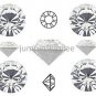 pp32 Crystal Clear Swarovski 1028 Chaton Pointed Back Rhinestones 144 pieces 4mm